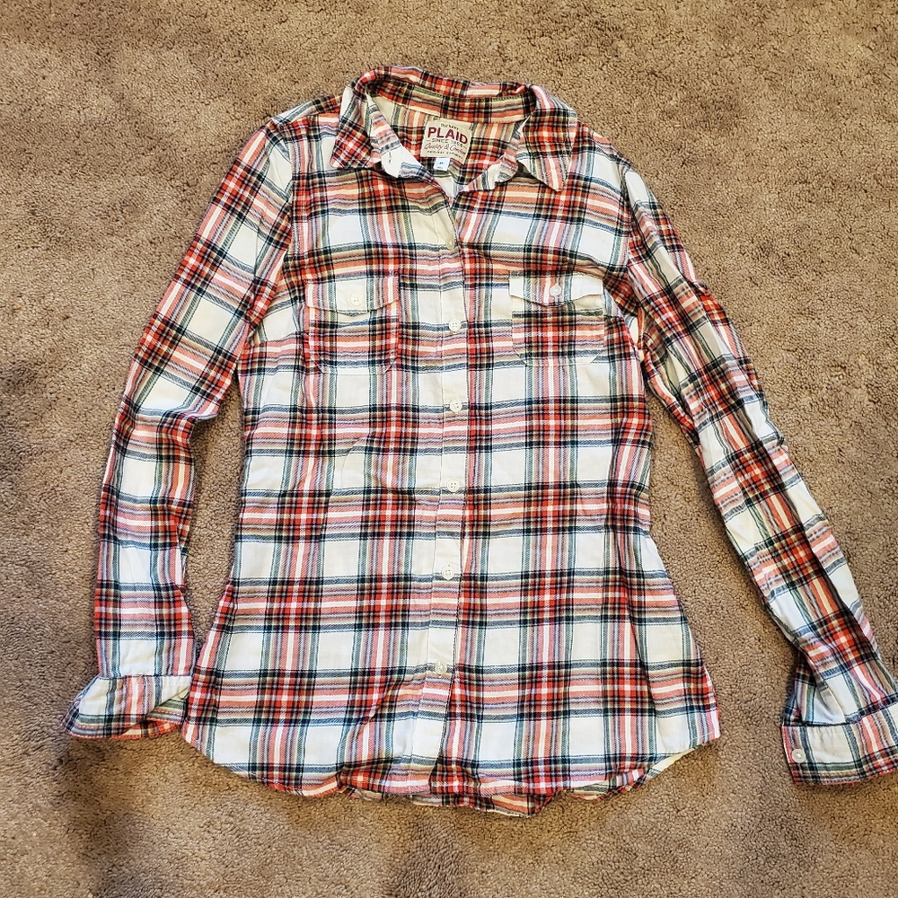 Old Navy Plaid Button Down